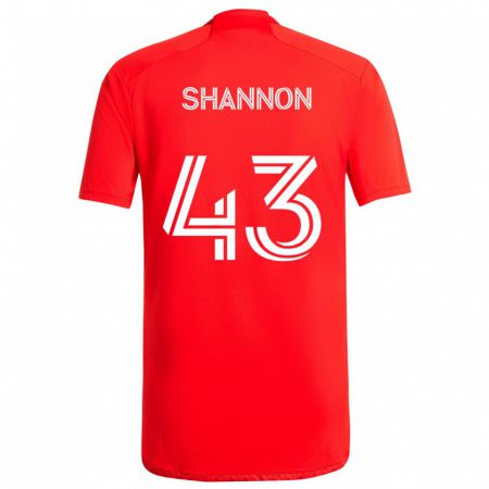 Kandiny Herren Jaylen Shannon #43 Rot-Weiss Heimtrikot Trikot 2024/25 T-Shirt