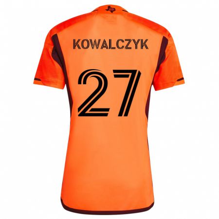 Kandiny Herren Sebastian Kowalczyk #27 Orange Schwarz Heimtrikot Trikot 2024/25 T-Shirt