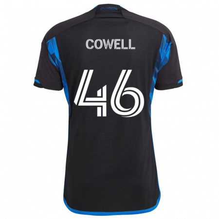 Kandiny Herren Chance Cowell #46 Blau Schwarz Heimtrikot Trikot 2024/25 T-Shirt