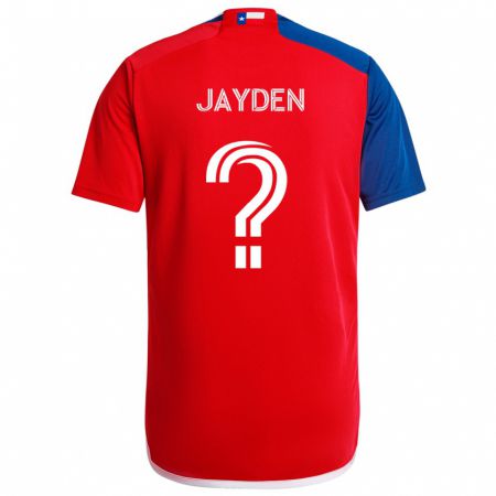 Kandiny Herren Rus Jayden #0 Blau Rot Heimtrikot Trikot 2024/25 T-Shirt