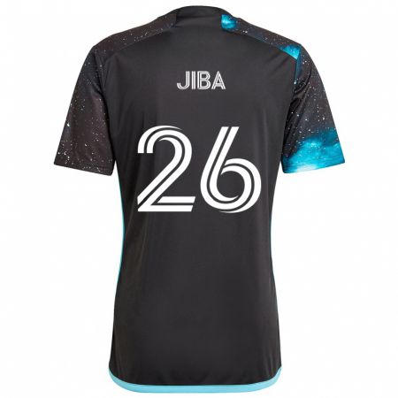 Kandiny Herren Ryen Jiba #26 Schwarz Blau Heimtrikot Trikot 2024/25 T-Shirt