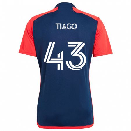 Kandiny Herren Tiago #43 Blau Rot Heimtrikot Trikot 2024/25 T-Shirt