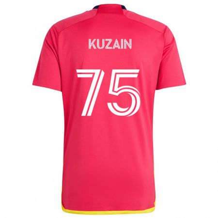 Kandiny Herren Wan Kuzain #75 Rot Blau Heimtrikot Trikot 2024/25 T-Shirt