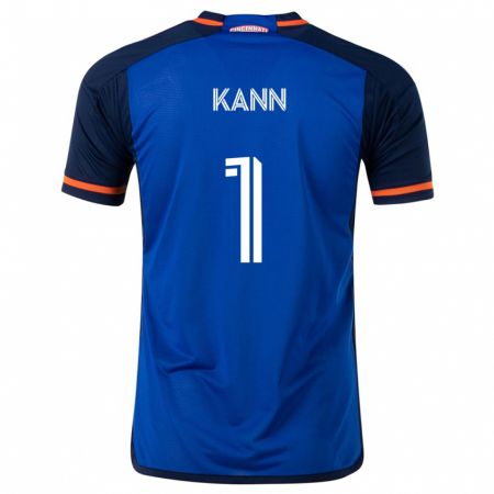 Kandiny Herren Alec Kann #1 Blau Weiss Heimtrikot Trikot 2024/25 T-Shirt