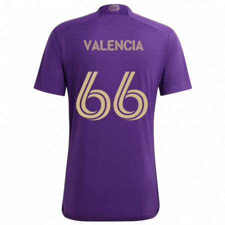 Kandiny Herren Yeiler Valencia #66 Lila Gelb Heimtrikot Trikot 2024/25 T-Shirt