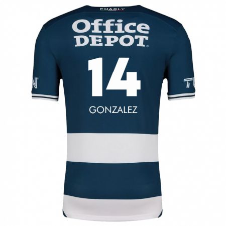 Kandiny Herren Arturo González #14 Blau Weiss Heimtrikot Trikot 2024/25 T-Shirt