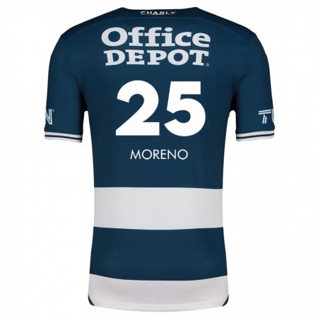 Kandiny Herren Carlos Moreno #25 Blau Weiss Heimtrikot Trikot 2024/25 T-Shirt