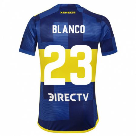 Kandiny Herren Lautaro Blanco #23 Blau Gelb Heimtrikot Trikot 2024/25 T-Shirt