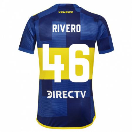 Kandiny Herren Simón Rivero #46 Blau Gelb Heimtrikot Trikot 2024/25 T-Shirt