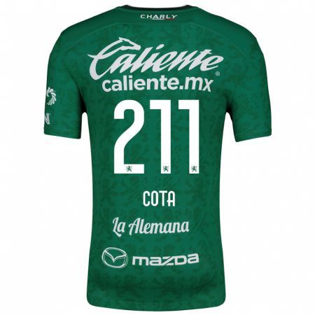 Kandiny Herren Luis Cota #211 Grün Weiß Heimtrikot Trikot 2024/25 T-Shirt