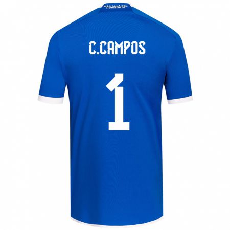 Kandiny Herren Cristóbal Campos #1 Blau Weiss Heimtrikot Trikot 2024/25 T-Shirt