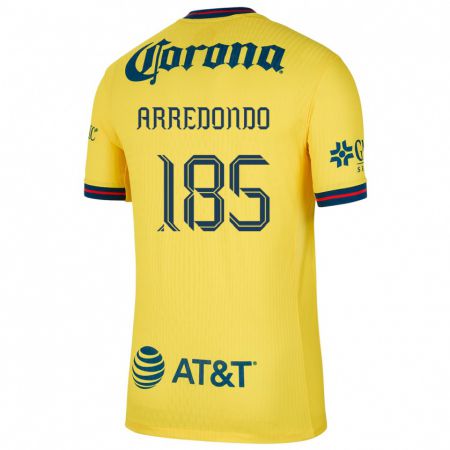 Kandiny Herren Aarón Arredondo #185 Gelb Blau Heimtrikot Trikot 2024/25 T-Shirt