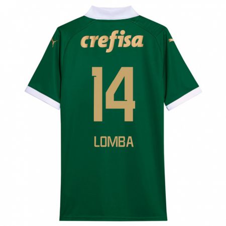 Kandiny Herren Marcelo Lomba #14 Grün Weiß Heimtrikot Trikot 2024/25 T-Shirt