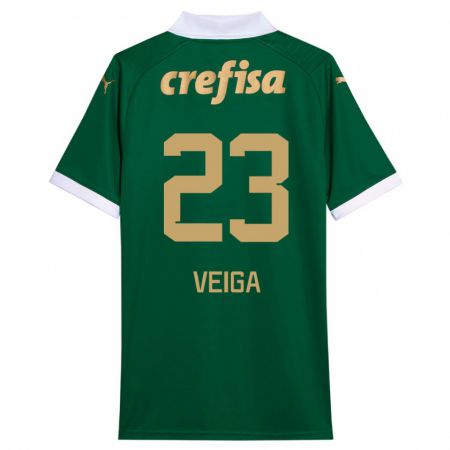 Kandiny Herren Raphael Veiga #23 Grün Weiß Heimtrikot Trikot 2024/25 T-Shirt