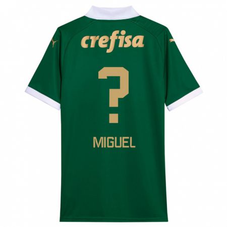 Kandiny Herren Carlos Miguel #0 Grün Weiß Heimtrikot Trikot 2024/25 T-Shirt