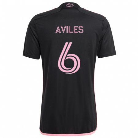 Kandiny Herren Tomás Avilés #6 Schwarz Auswärtstrikot Trikot 2024/25 T-Shirt