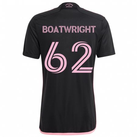 Kandiny Herren Israel Boatwright #62 Schwarz Auswärtstrikot Trikot 2024/25 T-Shirt