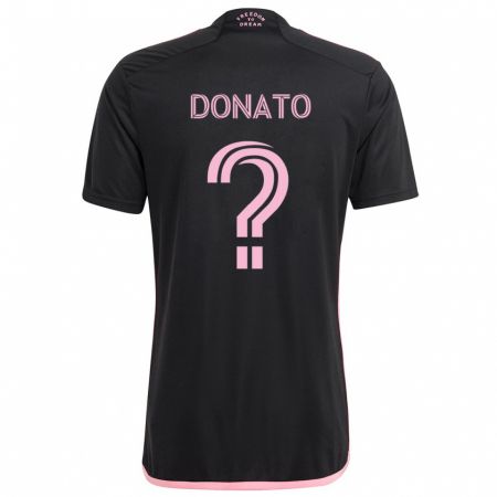 Kandiny Herren Benjamin Donato #0 Schwarz Auswärtstrikot Trikot 2024/25 T-Shirt