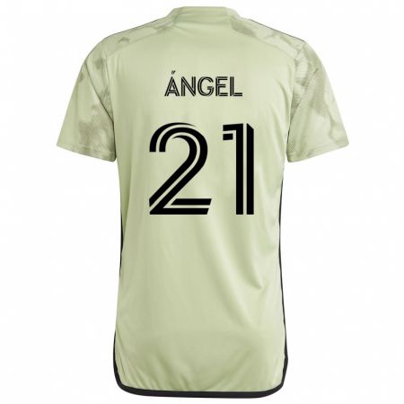 Kandiny Herren Tomás Ángel #21 Hellgrün Auswärtstrikot Trikot 2024/25 T-Shirt