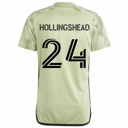 Kandiny Herren Ryan Hollingshead #24 Hellgrün Auswärtstrikot Trikot 2024/25 T-Shirt