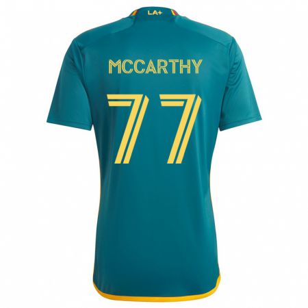 Kandiny Herren John Mccarthy #77 Grün Gelb Auswärtstrikot Trikot 2024/25 T-Shirt