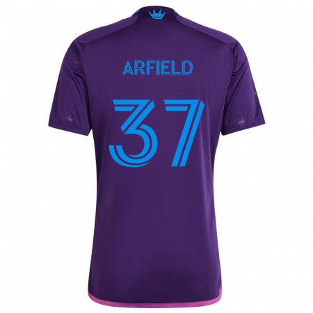 Kandiny Herren Scott Arfield #37 Lila-Blau Auswärtstrikot Trikot 2024/25 T-Shirt