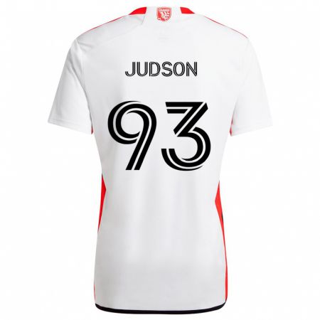 Kandiny Herren Judson #93 Weiß Rot Auswärtstrikot Trikot 2024/25 T-Shirt