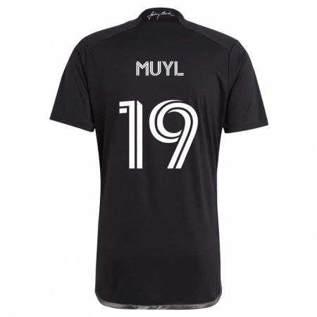 Kandiny Herren Alex Muyl #19 Schwarz Auswärtstrikot Trikot 2024/25 T-Shirt