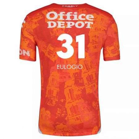 Kandiny Herren José Eulogio #31 Orange Weiß Auswärtstrikot Trikot 2024/25 T-Shirt