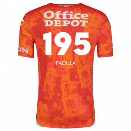 Kandiny Herren Ángel Padilla #195 Orange Weiß Auswärtstrikot Trikot 2024/25 T-Shirt