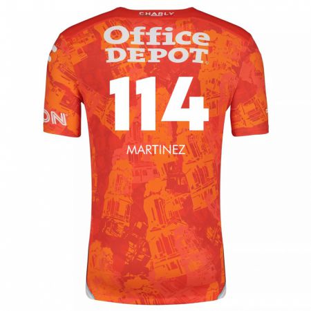 Kandiny Herren Jesús Martínez #114 Orange Weiß Auswärtstrikot Trikot 2024/25 T-Shirt