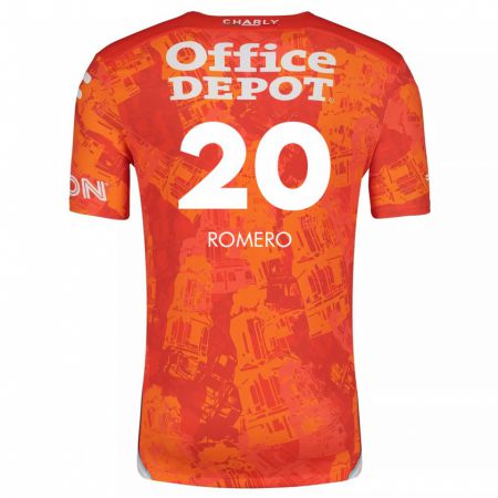 Kandiny Herren Tamara Romero #20 Orange Weiß Auswärtstrikot Trikot 2024/25 T-Shirt