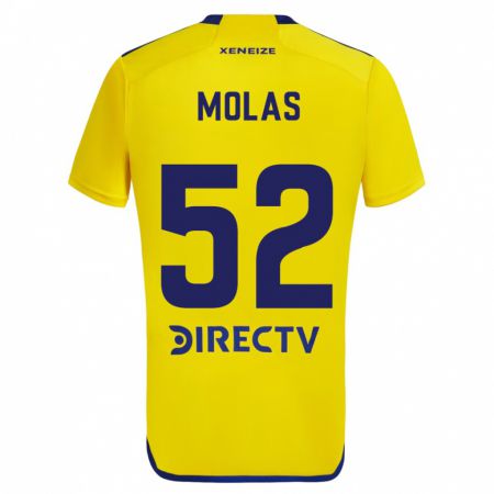 Kandiny Herren Walter Molas #52 Gelb Blau Auswärtstrikot Trikot 2024/25 T-Shirt