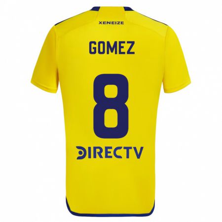 Kandiny Herren Camila Gomez Ares #8 Gelb Blau Auswärtstrikot Trikot 2024/25 T-Shirt