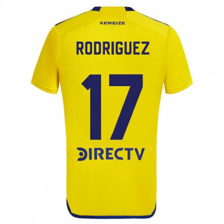 Kandiny Herren Fanny Rodriguez #17 Gelb Blau Auswärtstrikot Trikot 2024/25 T-Shirt