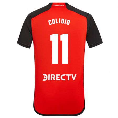 Kandiny Herren Facundo Colidio #11 Rot Schwarz Weiß Auswärtstrikot Trikot 2024/25 T-Shirt