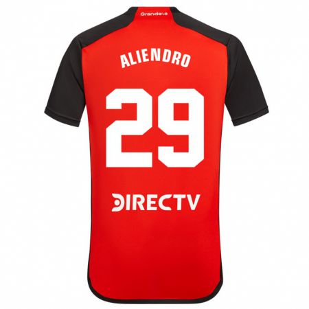 Kandiny Herren Rodrigo Aliendro #29 Rot Schwarz Weiß Auswärtstrikot Trikot 2024/25 T-Shirt