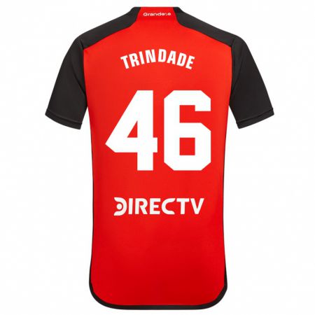 Kandiny Herren Gonzalo Trindade #46 Rot Schwarz Weiß Auswärtstrikot Trikot 2024/25 T-Shirt