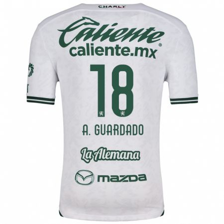 Kandiny Herren Andrés Guardado #18 Weiß Grün Auswärtstrikot Trikot 2024/25 T-Shirt