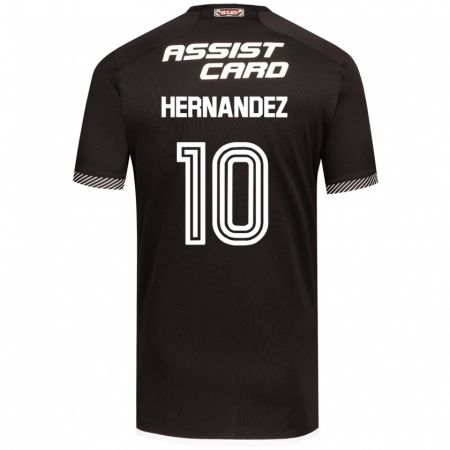 Kandiny Herren Leandro Hernández #10 Schwarz-Weiss Auswärtstrikot Trikot 2024/25 T-Shirt