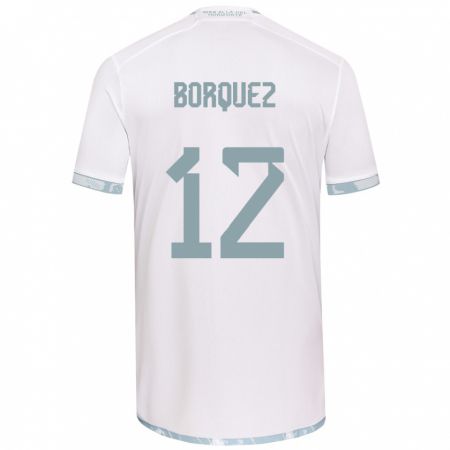 Kandiny Herren Gabriela Bórquez #12 Weiß Grau Auswärtstrikot Trikot 2024/25 T-Shirt