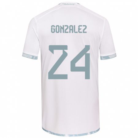 Kandiny Herren Emma González #24 Weiß Grau Auswärtstrikot Trikot 2024/25 T-Shirt