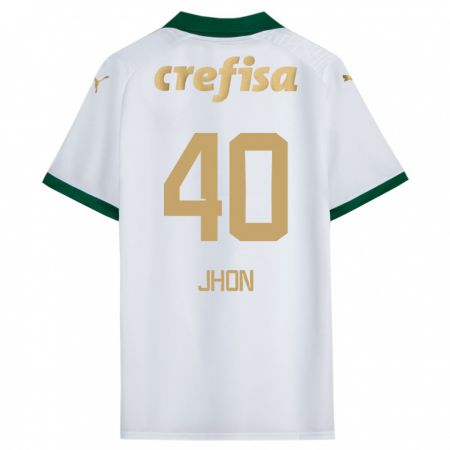 Kandiny Herren Jhon Jhon #40 Weiß Grün Auswärtstrikot Trikot 2024/25 T-Shirt