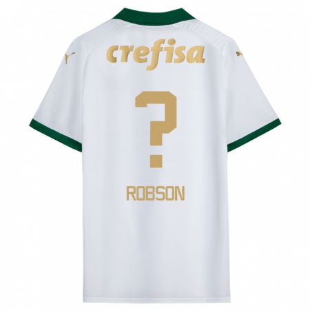 Kandiny Herren Robson #0 Weiß Grün Auswärtstrikot Trikot 2024/25 T-Shirt