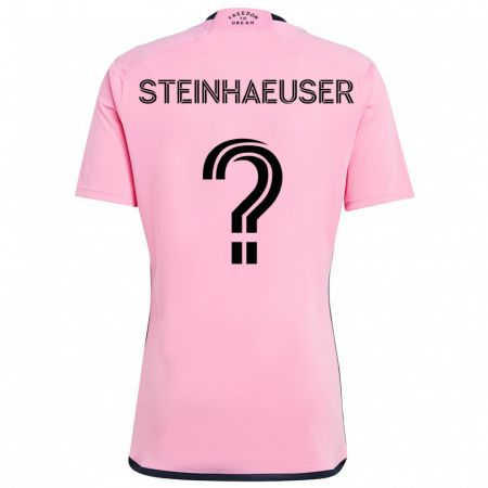 Kandiny Damen Marcus Steinhaeuser #0 Rosa Heimtrikot Trikot 2024/25 T-Shirt