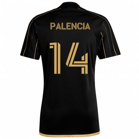 Kandiny Damen Sergi Palencia #14 Schwarzes Gold Heimtrikot Trikot 2024/25 T-Shirt