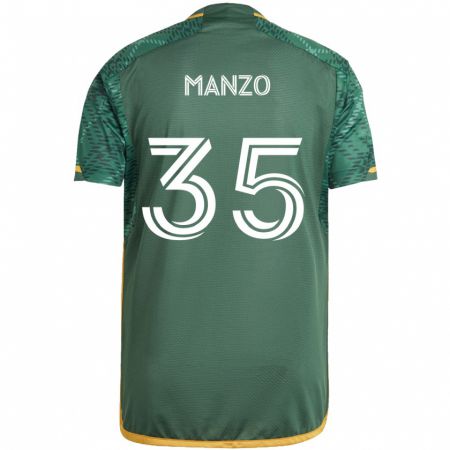 Kandiny Damen Alexis Manzo #35 Grün Orange Heimtrikot Trikot 2024/25 T-Shirt