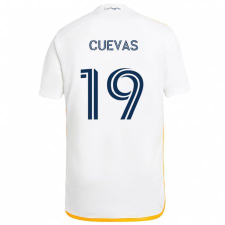 Kandiny Damen Mauricio Cuevas #19 Weiß Gelb Heimtrikot Trikot 2024/25 T-Shirt