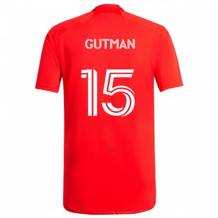 Kandiny Damen Andrew Gutman #15 Rot-Weiss Heimtrikot Trikot 2024/25 T-Shirt