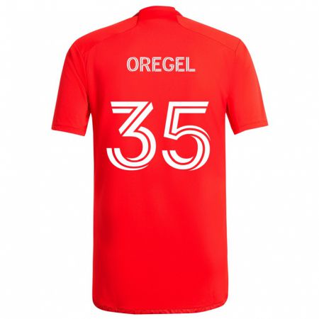 Kandiny Damen Sergio Oregel #35 Rot-Weiss Heimtrikot Trikot 2024/25 T-Shirt